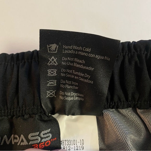 NWT Compass 360 HydroTek Rain Pants Black Size Large - Picture 8 of 12